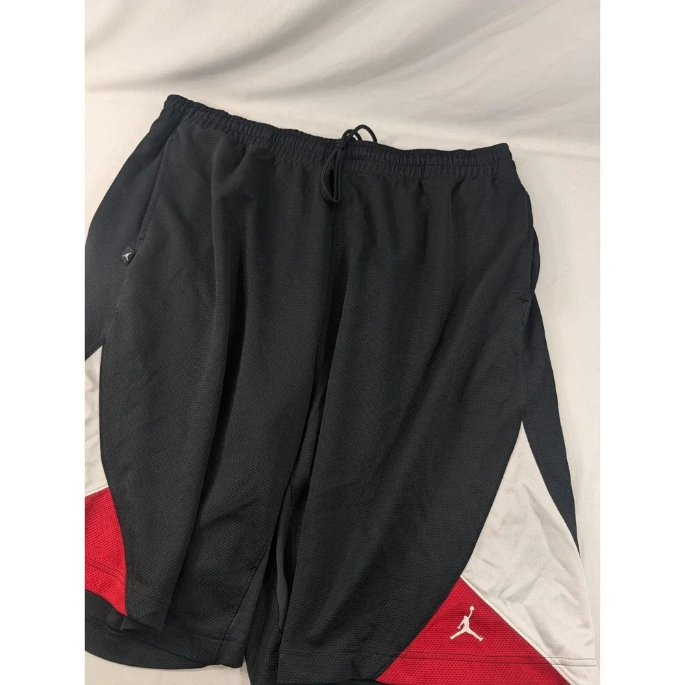 Air Jordan Basketball Shorts Mens 3XL Black White Red Dri-Fit Y2K Jumpman